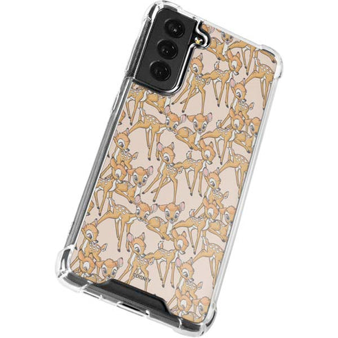 Disney Bambi Character Pattern Galaxy S21 FE Clear Case
